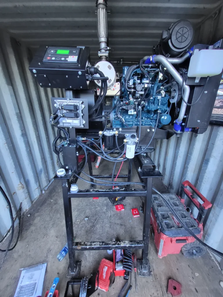 generators kubota 21k on custom stand