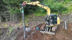 jobsite pile driving