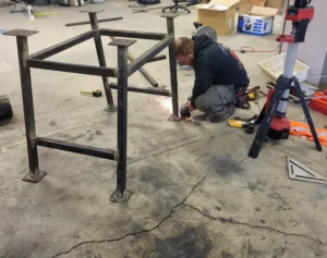 shopfabrication generator stand