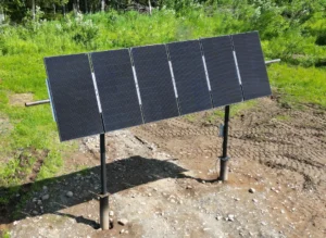 solar 6 panel 2 pole mount
